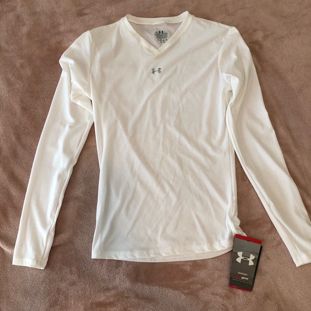 NWT Under Armour White Long Sleeve Shirt